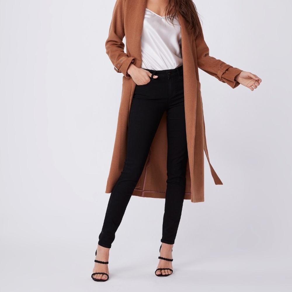 Paige Verdugo Ultra Skinny Black Shadow Jeans